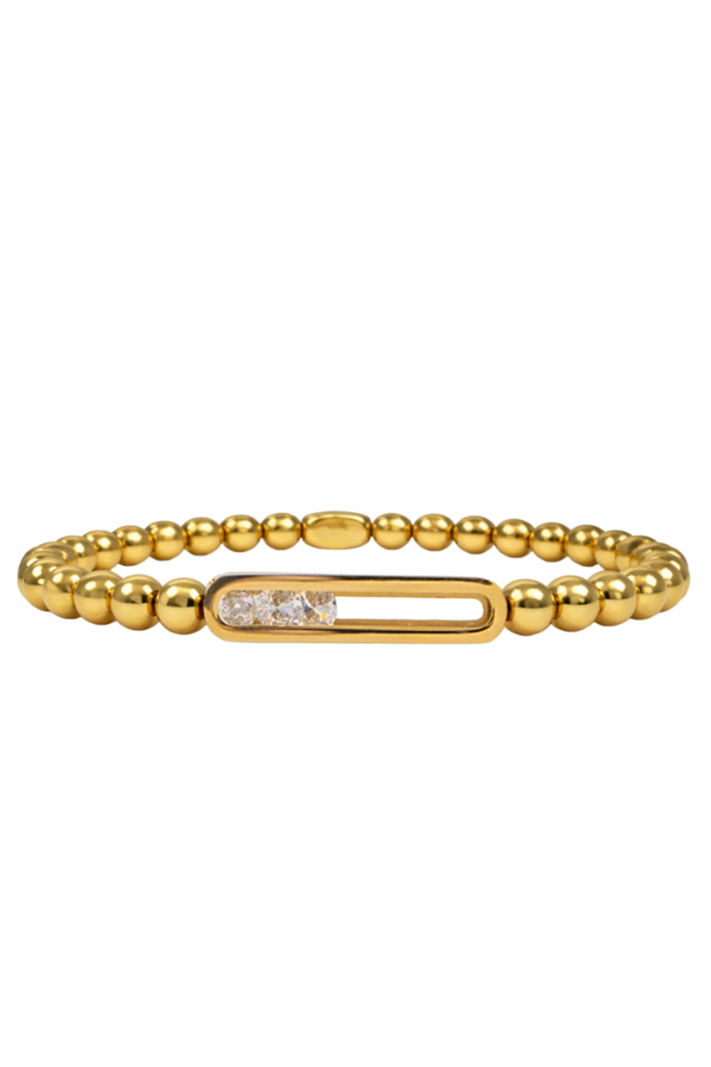 ISLA Stretch Rolling Tides Bracelet - Gold