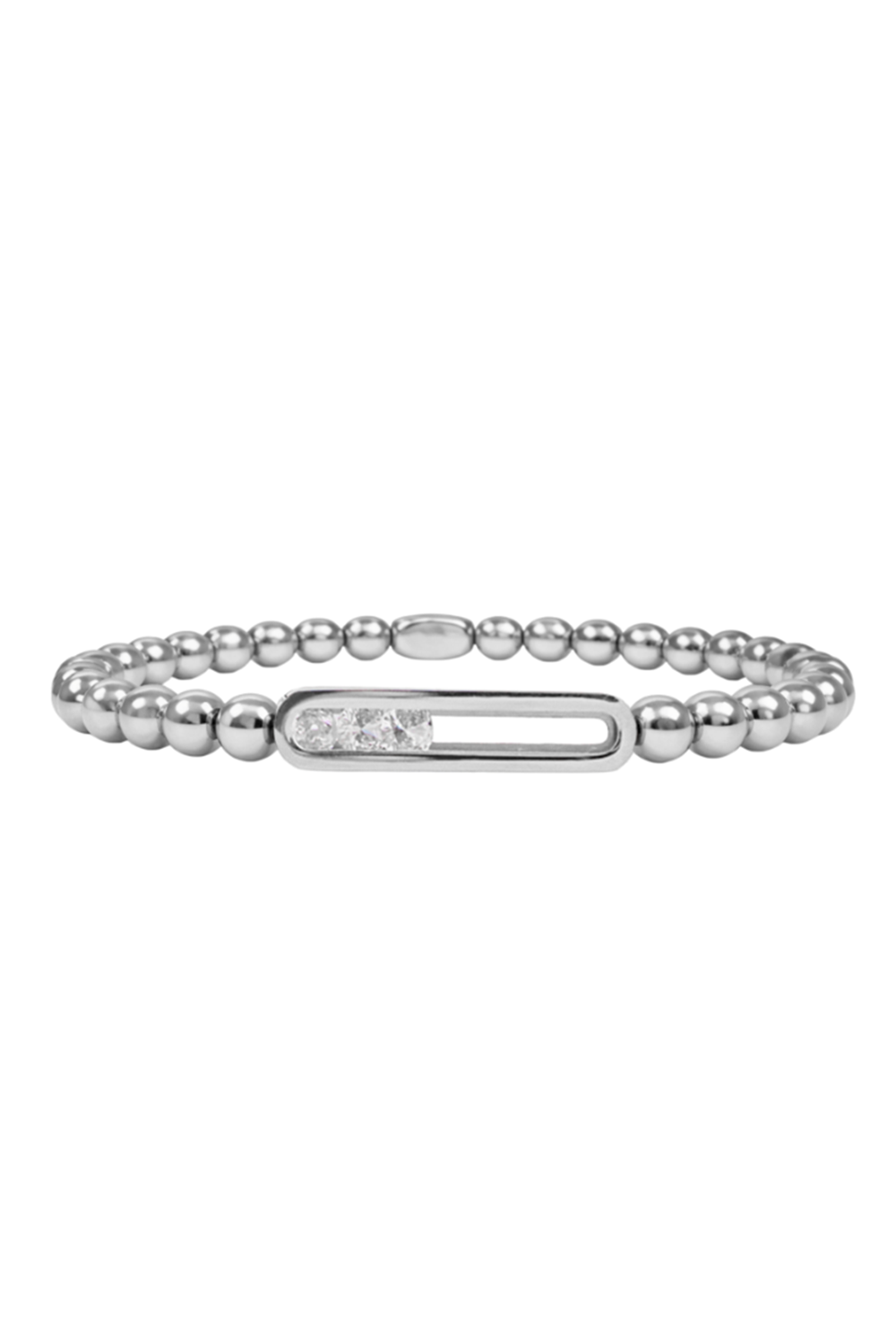 ISLA Stretch Rolling Tides Bracelet - Steel
