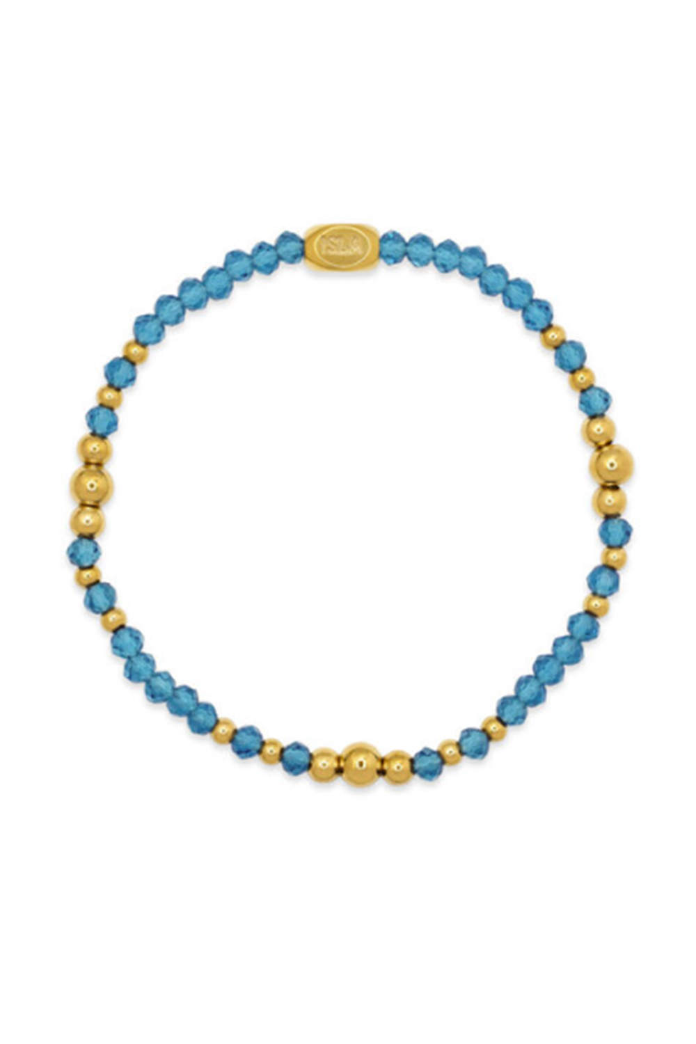 ISLA Coastal Crystals Bracelet - Gold Amalfi Turqs & Caicos
