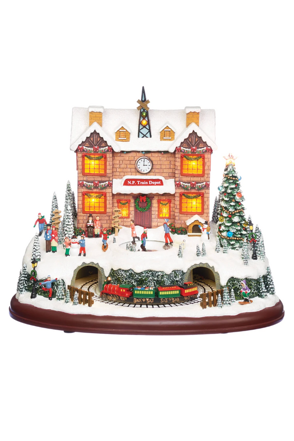 RM Lighted North Pole Train Figure