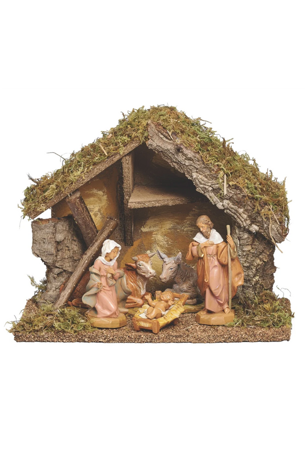 Fontanini 5-PC Nativity Set with Sectioned Italian Stable