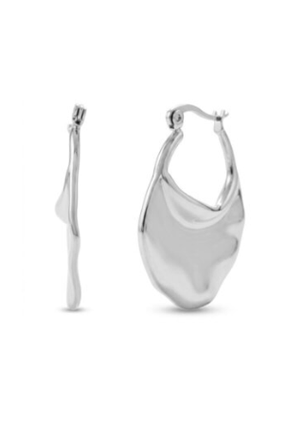 ISLA Molten Wave Earring - Steel