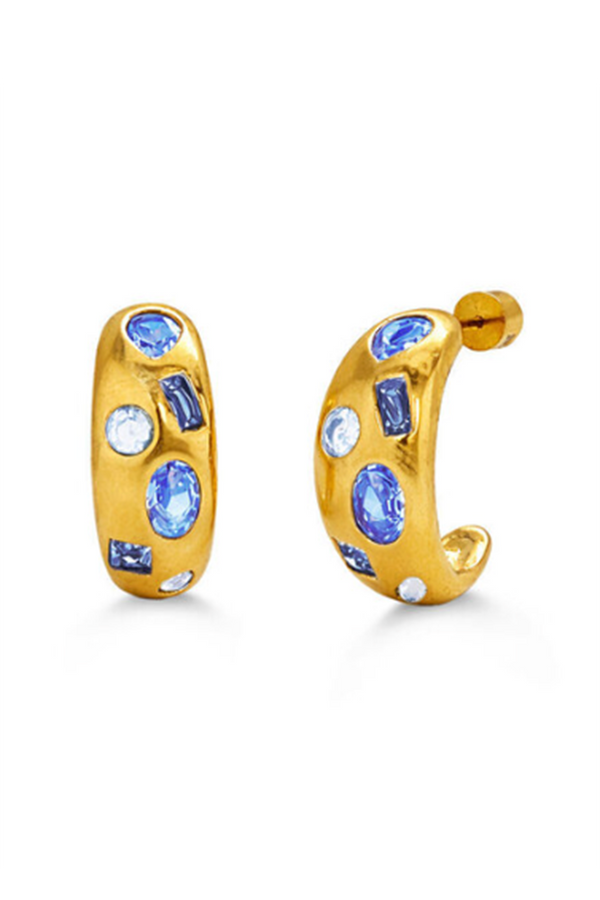 ISLA Crystal Cove Gold Earring - Bella Blues