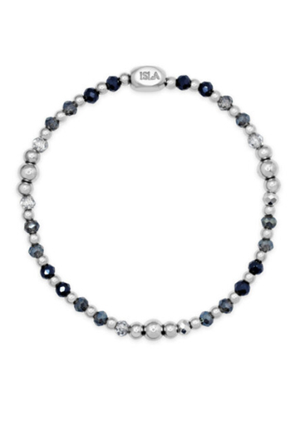 ISLA Coastal Crystals Bracelet - Steel Amalfi Stormy Seas