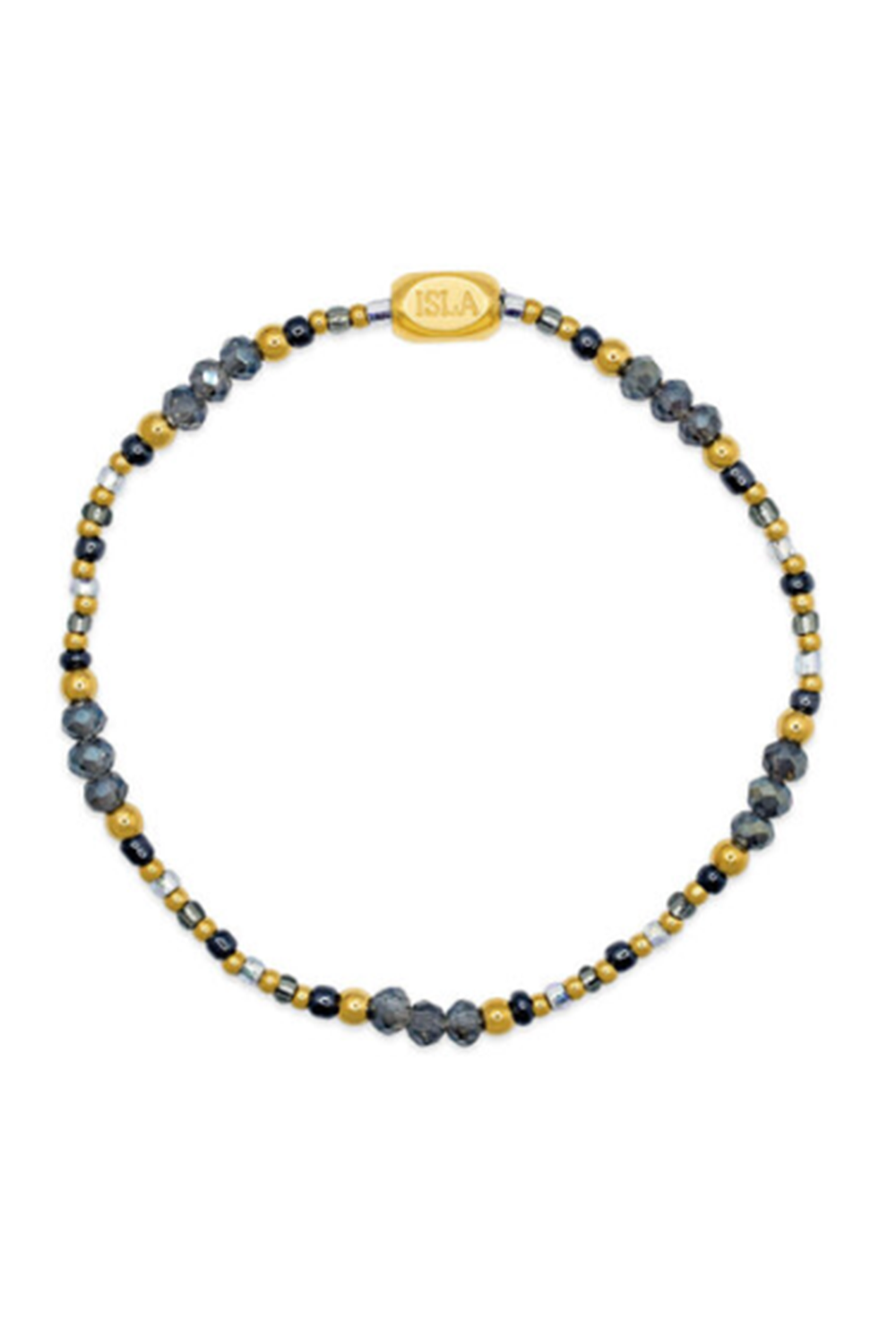 ISLA Coastal Crystals Bracelet - Gold Riviera Stormy Seas