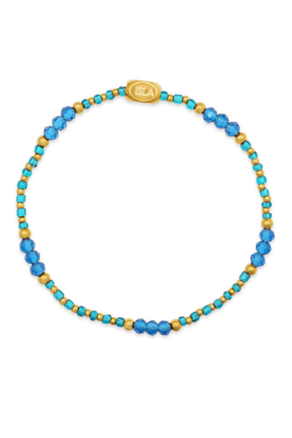 ISLA Coastal Crystals Bracelet - Gold Riviera Turqs & Caicos