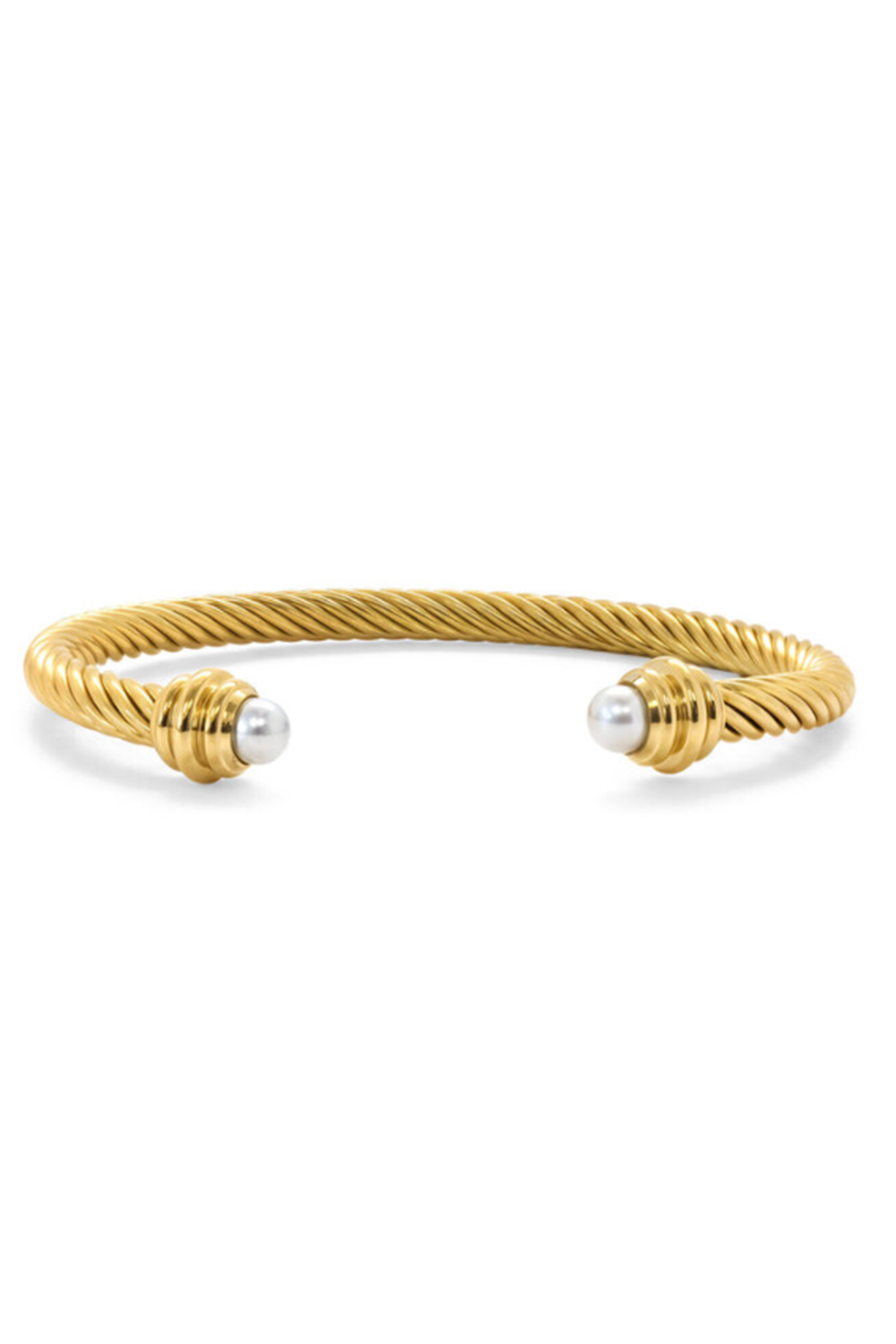 ISLA Tidal Twist Cuff Gold - Pearl Girl