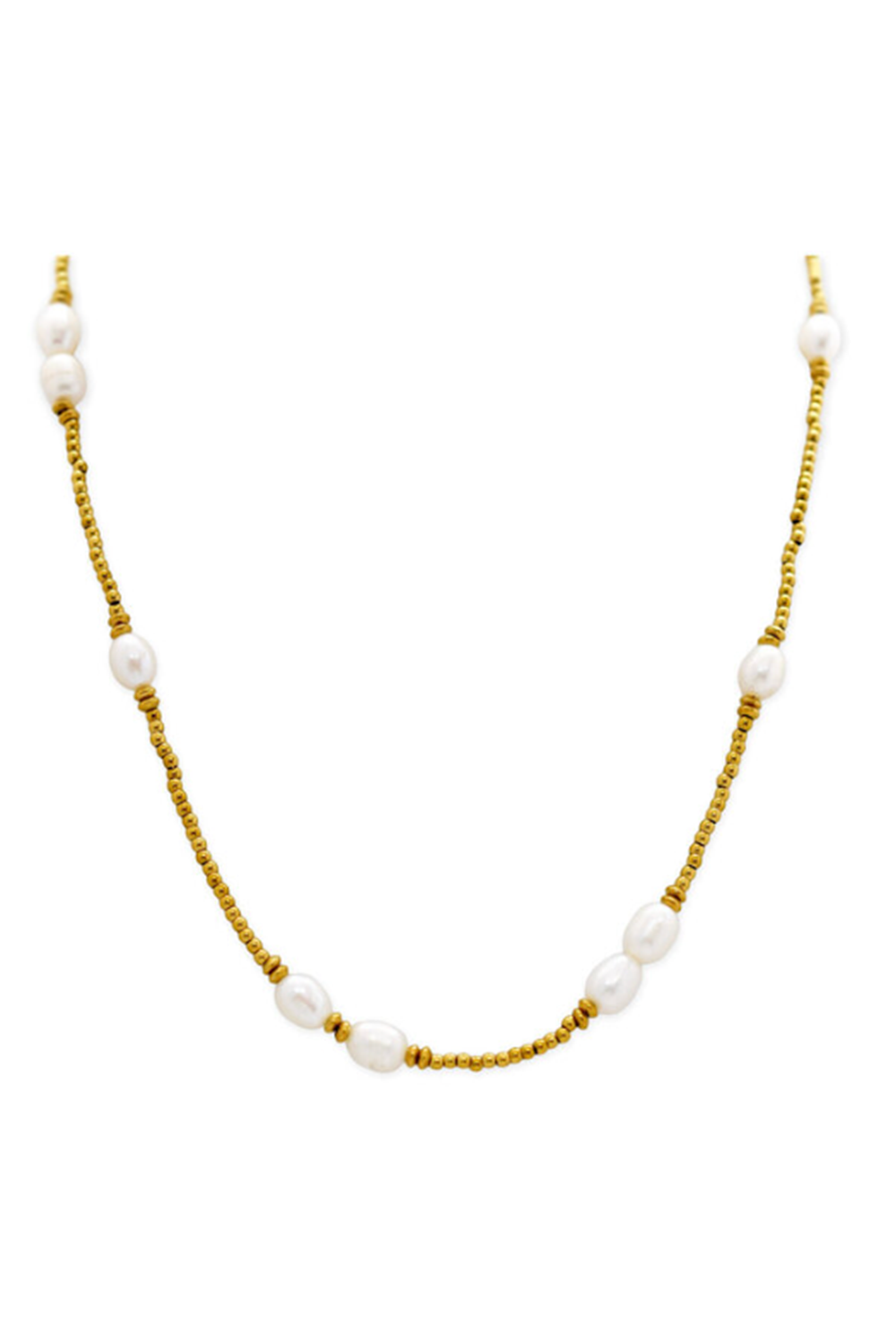 ISLA Beads of Paradise Gold Necklace - Pearl Girl