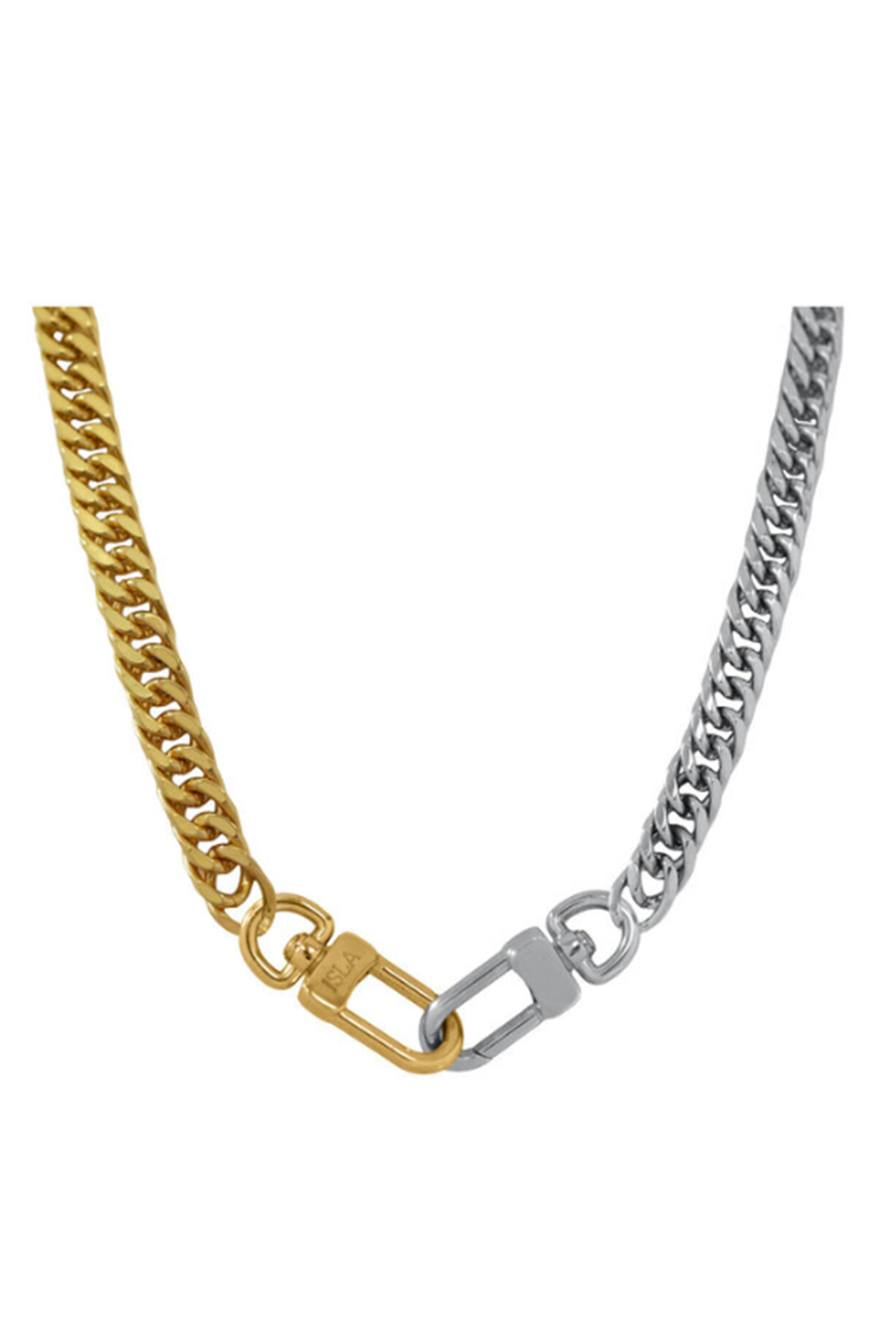 ISLA The Mooring Necklace - Steel & Gold Mix