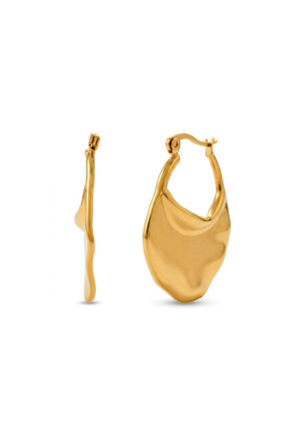 ISLA Molten Wave Earring - Gold