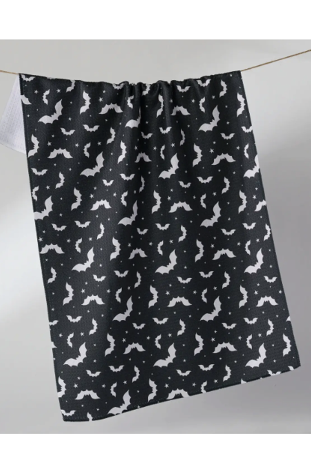 Geometry Kitchen Tea Towel - Batty Night