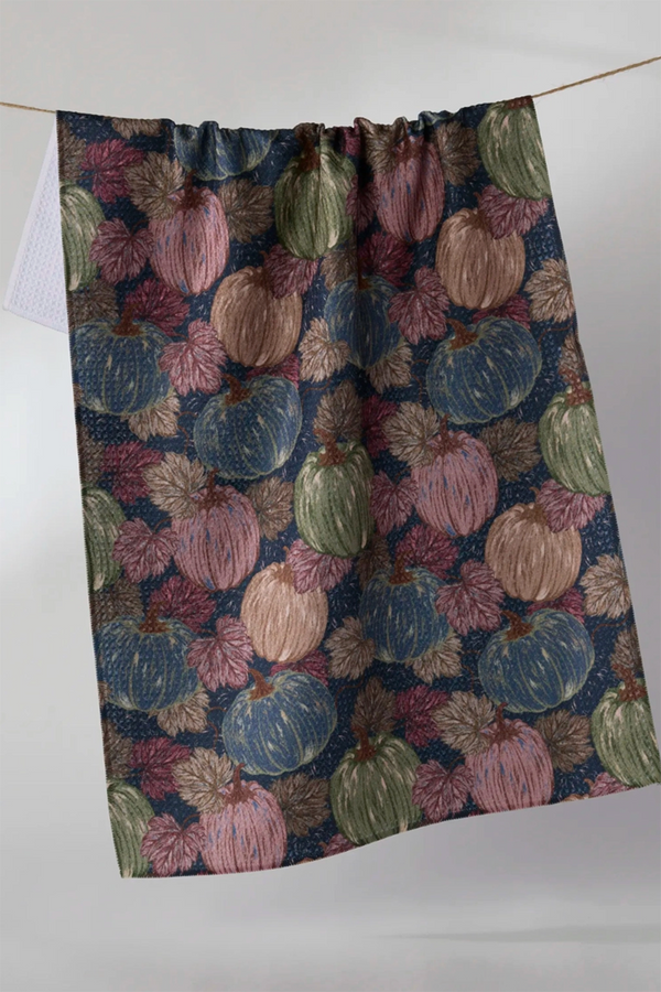 Geometry Kitchen Tea Towel - Harvest Moon