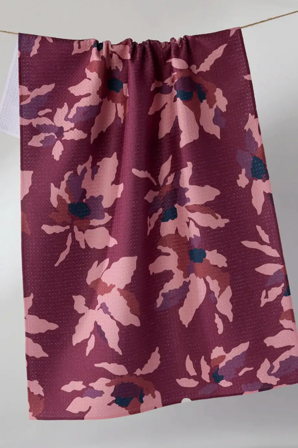 Geometry Kitchen Tea Towel - Mulberry Bloom