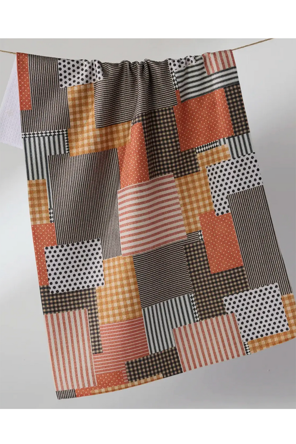 Geometry Kitchen Tea Towel - Patch and Pumpkin