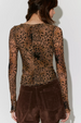 FP Lilly Printed Long Sleeve Top - Brown Combo