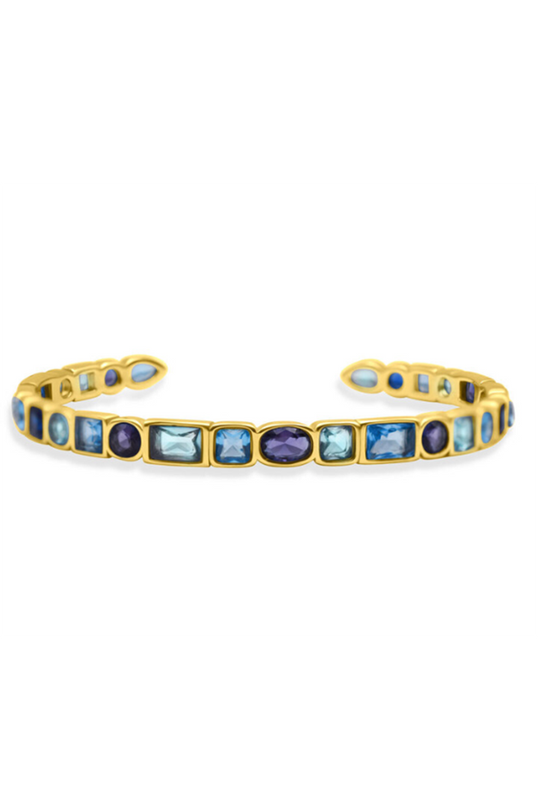 ISLA Crystal Cove Cuff Gold - Bella Blues