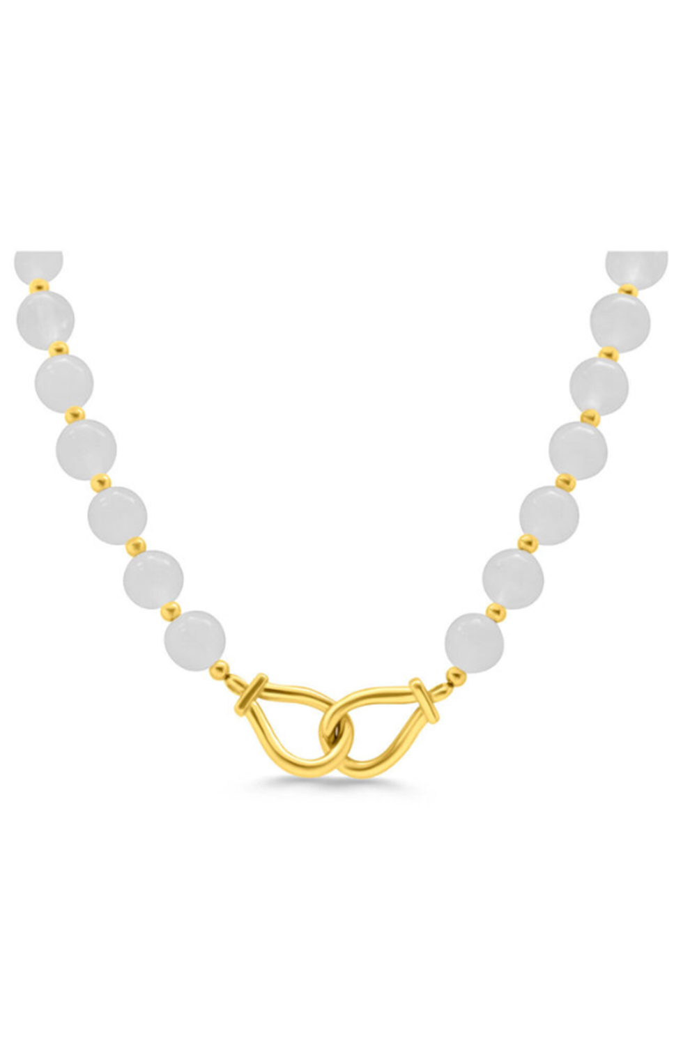 ISLA Get Hooked Necklace Gold - White Cap