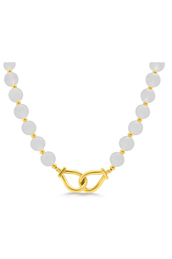 ISLA Get Hooked Necklace Gold - White Cap
