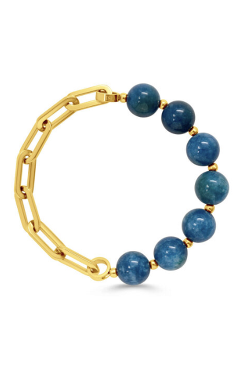 ISLA Half & Half Gold Bracelet - Turqs & Caicos