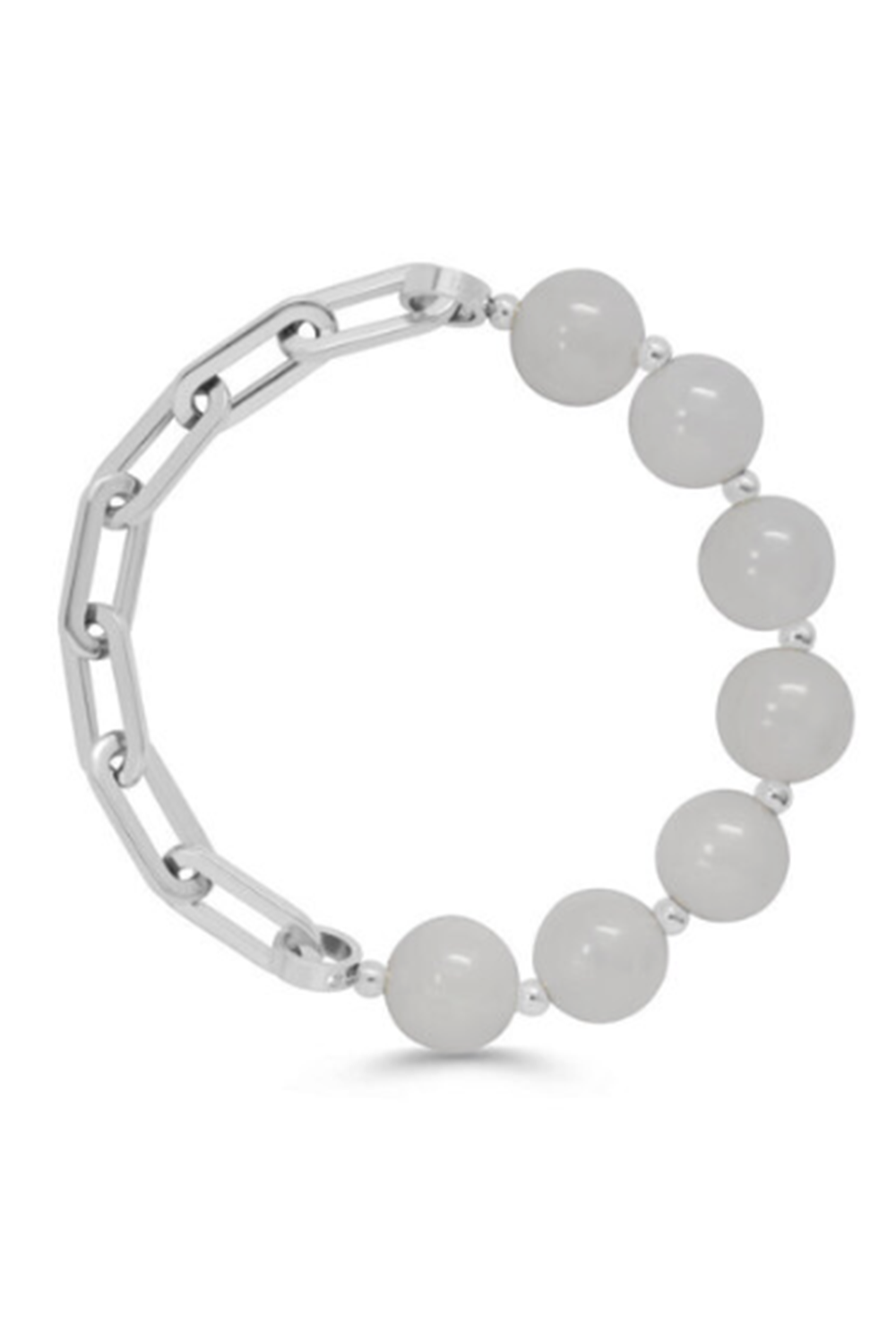 ISLA Half & Half Steel Bracelet - White Cap
