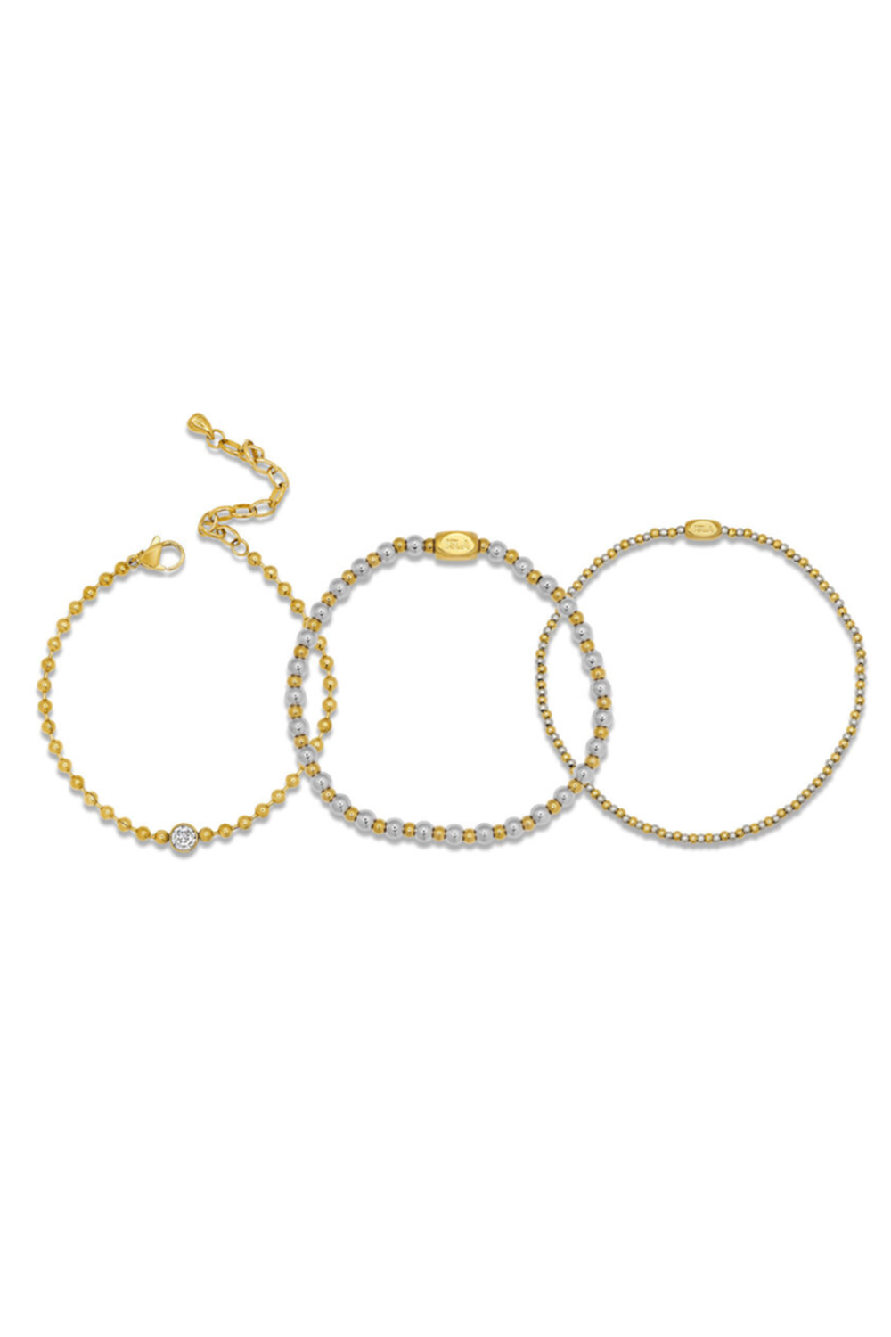 ISLA Seaside Stacks Bracelet Set Mix - Salt & Sand