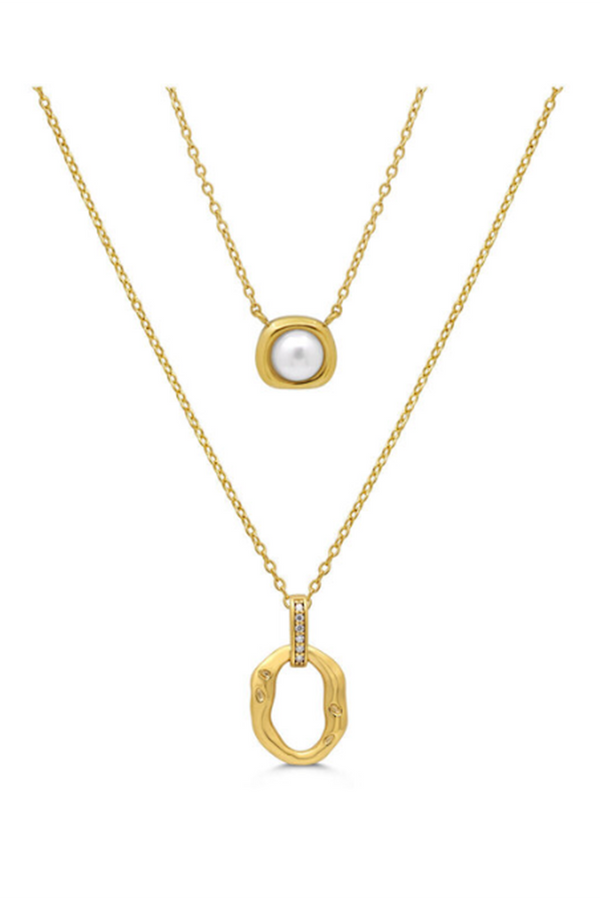 ISLA In a Pearl World Necklace Set - Gold
