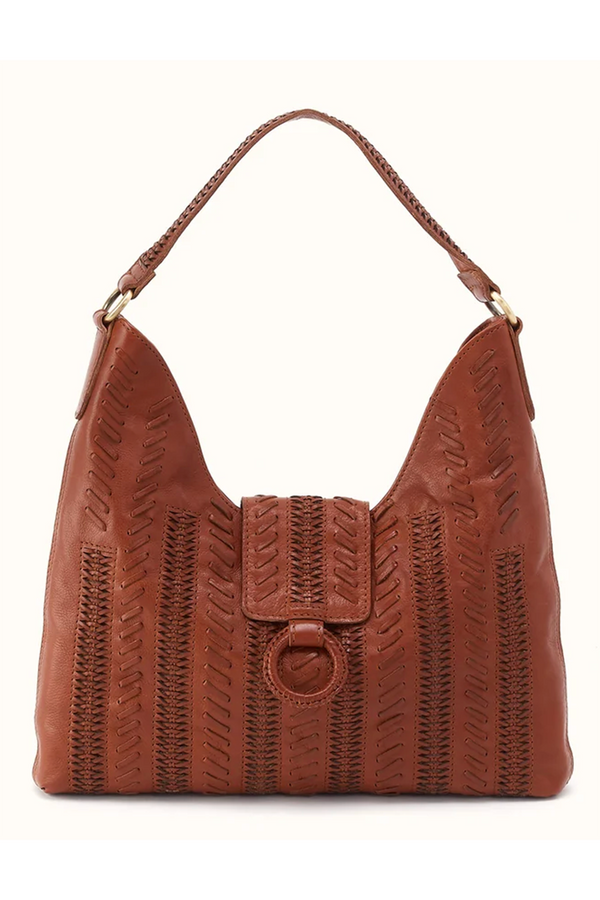 Atlas Hobo Bag - Washed Hide Kindling Brown