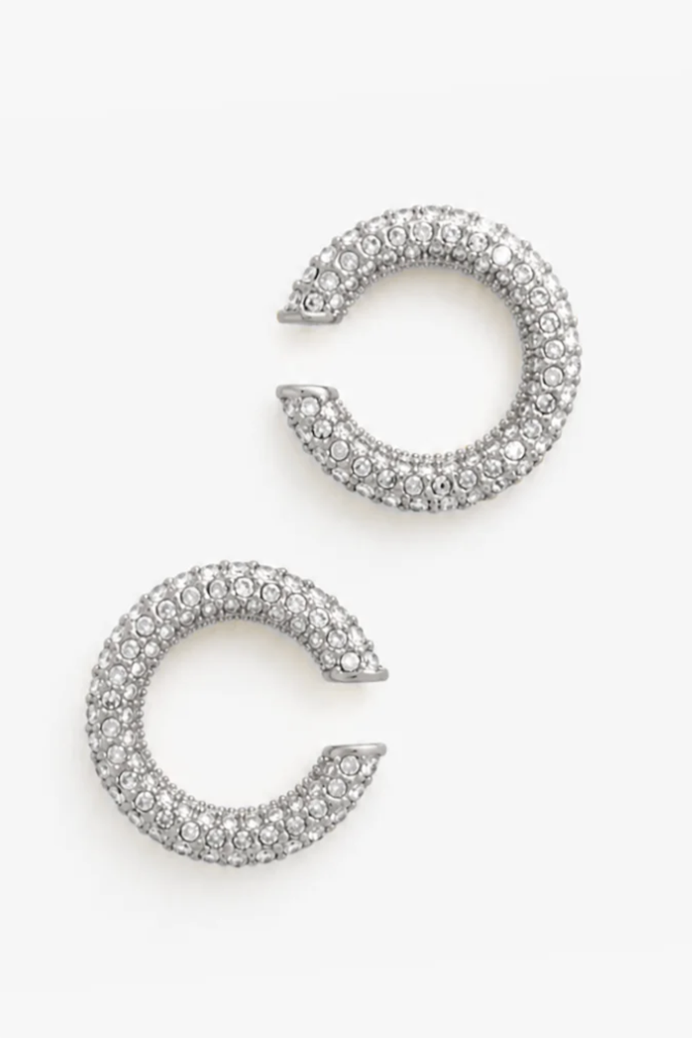 Audrey Ear Cuffs Pave - Silver