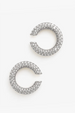 Audrey Ear Cuffs Pave - Silver