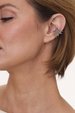 Crown Ear Cuffs - Silver