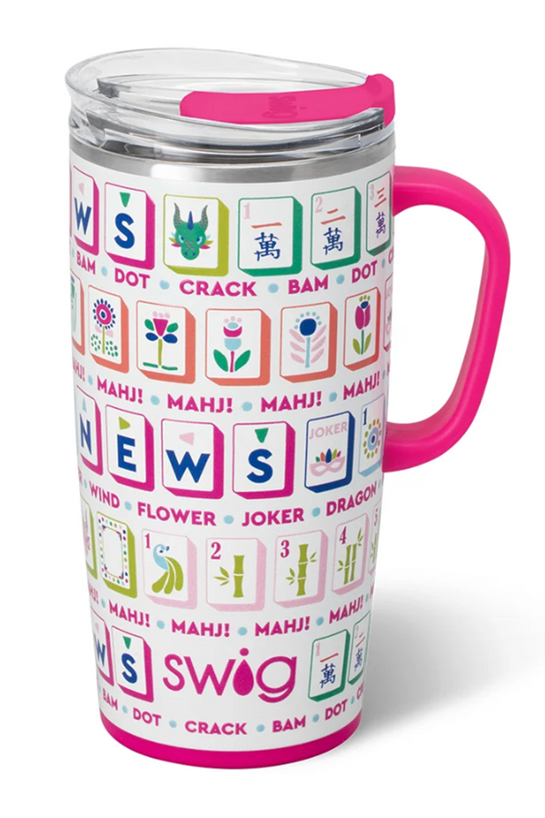 TALL Modern Coffee Mug - Mahjong Tiles