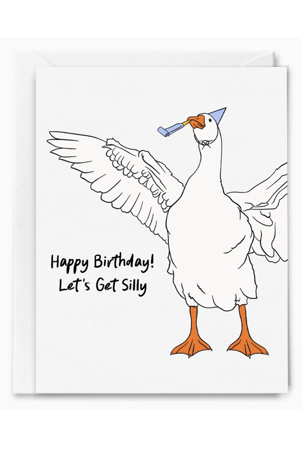 SG Single Birthday Greeting Card - Silly Goose