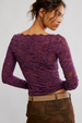FP Raising Eyebrows Lace Top - Italian Plum