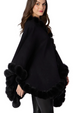 Faux Fir Trim Wrap - Black