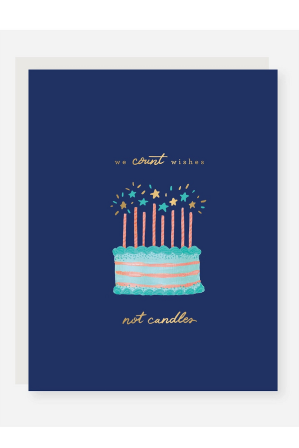 2021 Single Birthday Greeting Card - We Count Wishes