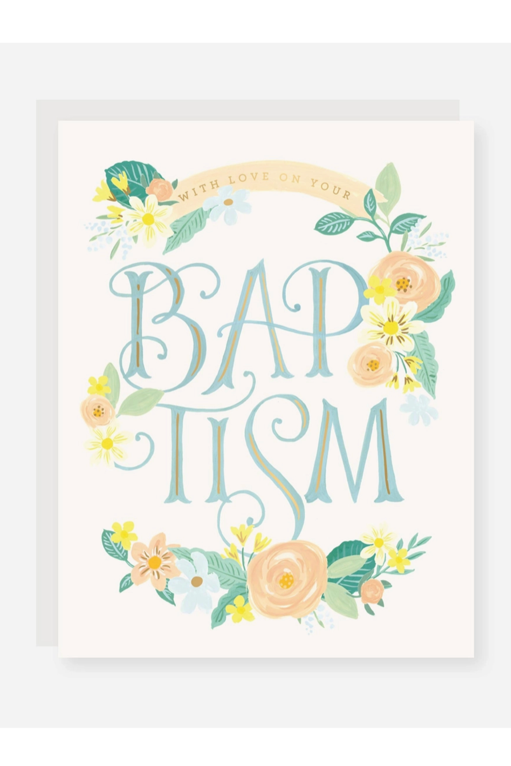 2021 Single Baptism Greeting Card - Faith in Bloom