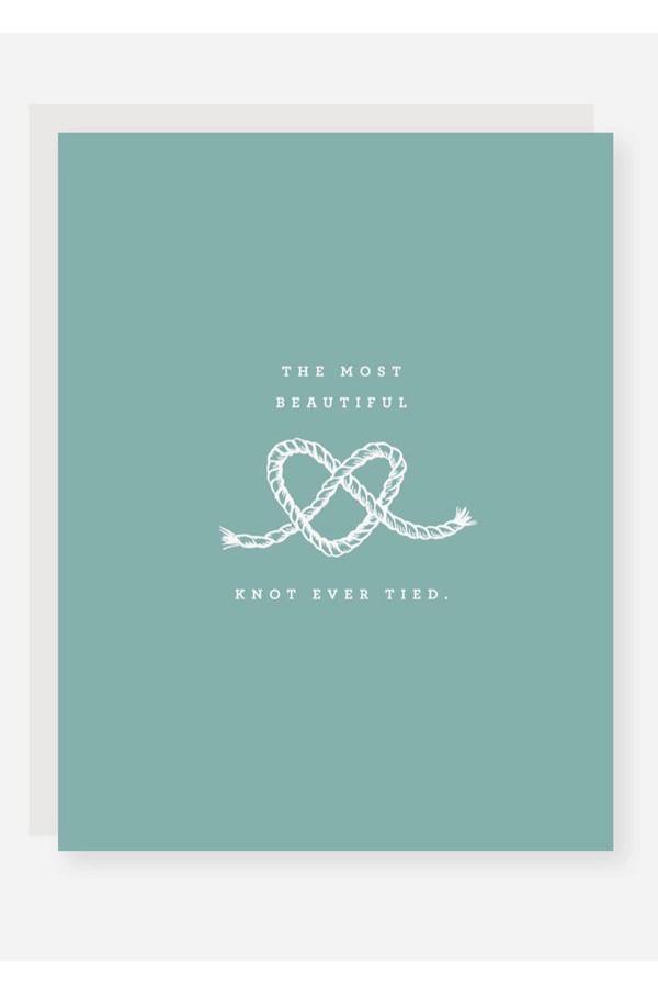 2021 Single Wedding Greeting Card - Most Beautiful Knot