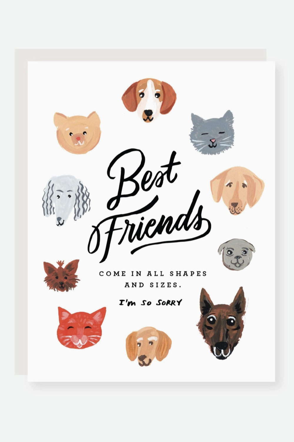 2021 Single Sympathy Greeting Card - All Shapes and Sizes