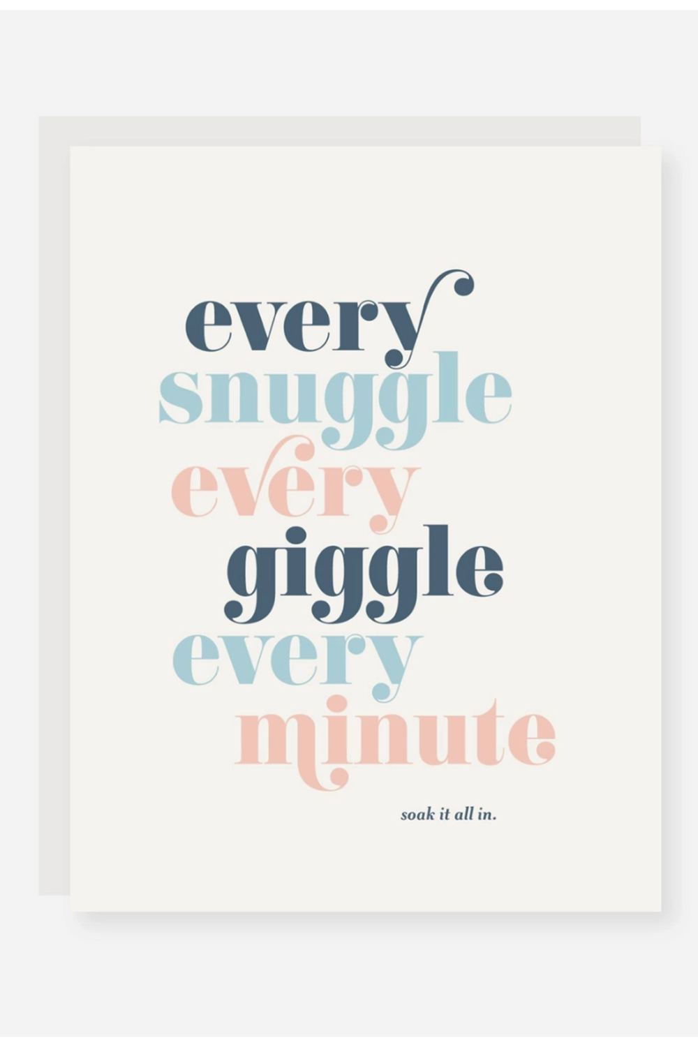 2021 Single Baby Greeting Card - Every Snuggle