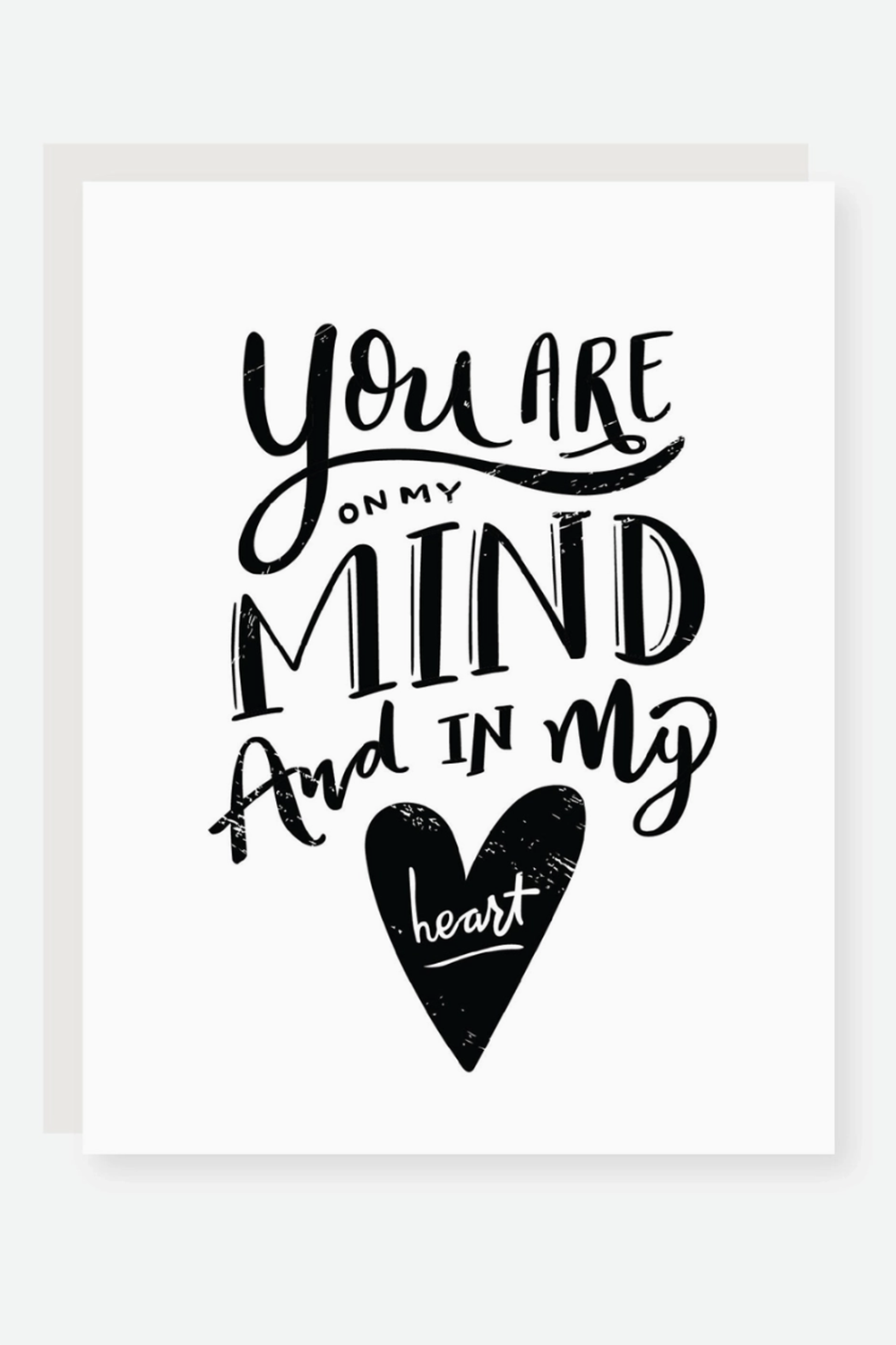 2021 Single Sympathy Greeting Card - My Mind and Heart