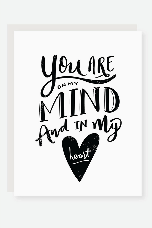 2021 Single Sympathy Greeting Card - My Mind and Heart