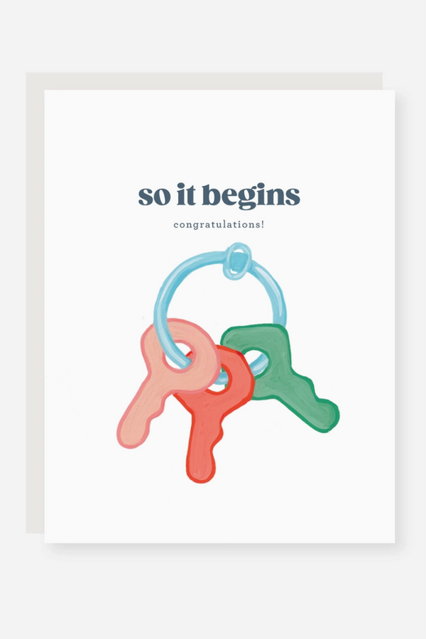 2021 Single Baby Greeting Card - So it Begins