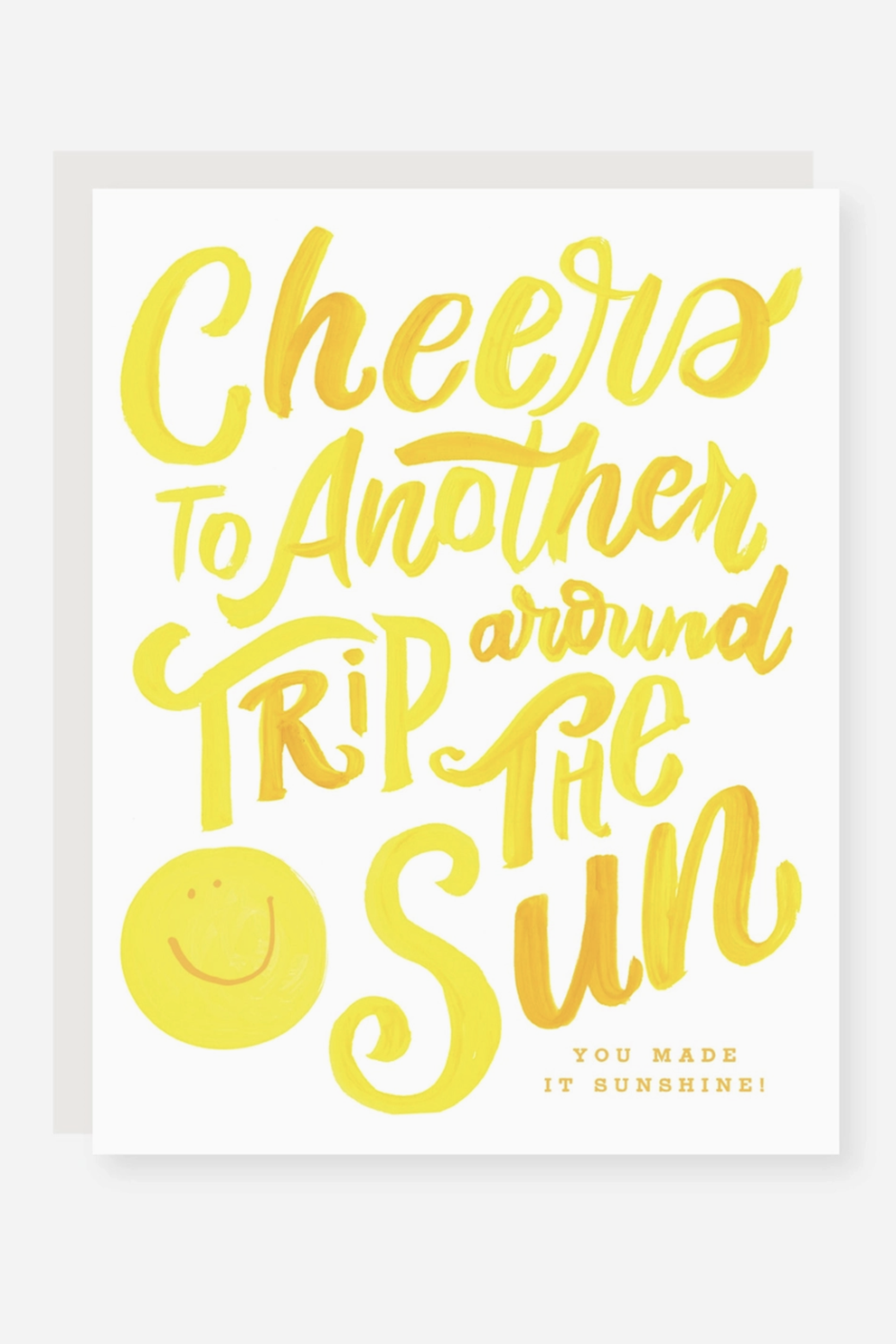2021 Single Birthday Greeting Card - Trip Around the Sun