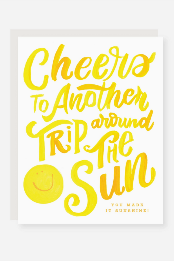 2021 Single Birthday Greeting Card - Trip Around the Sun