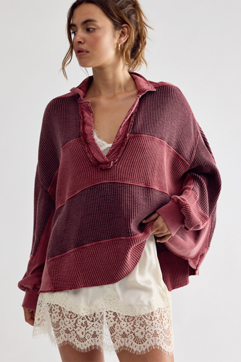 FP Rainn Thermal Top - Pink Combo