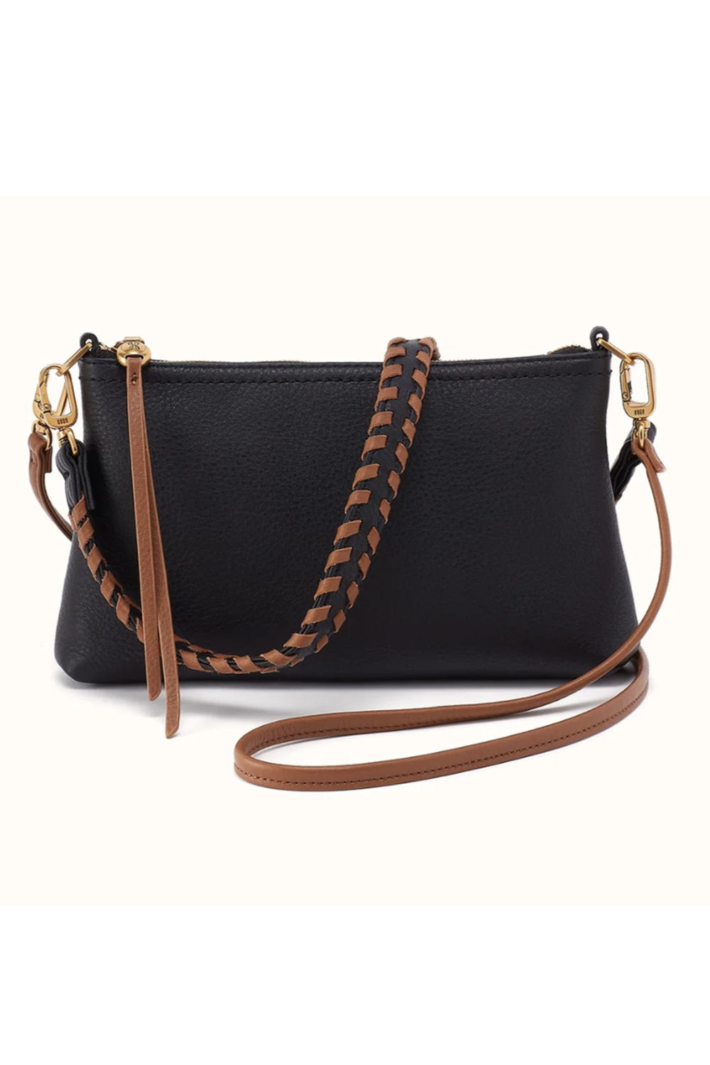 Darcy Crossbody Bag - Velvet Hide Black & Tan