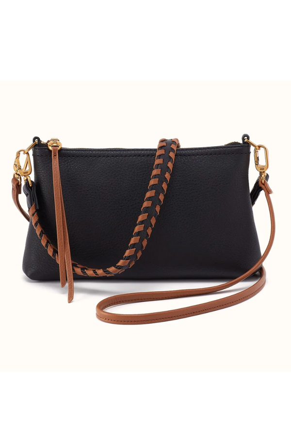 Darcy Crossbody Bag - Velvet Hide Black & Tan