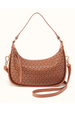Mia Crescent Hobo Purse - Sun-Perf Hide Canyon Petal