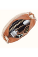 Mia Crescent Hobo Purse - Smooth Hide Warm Cashew