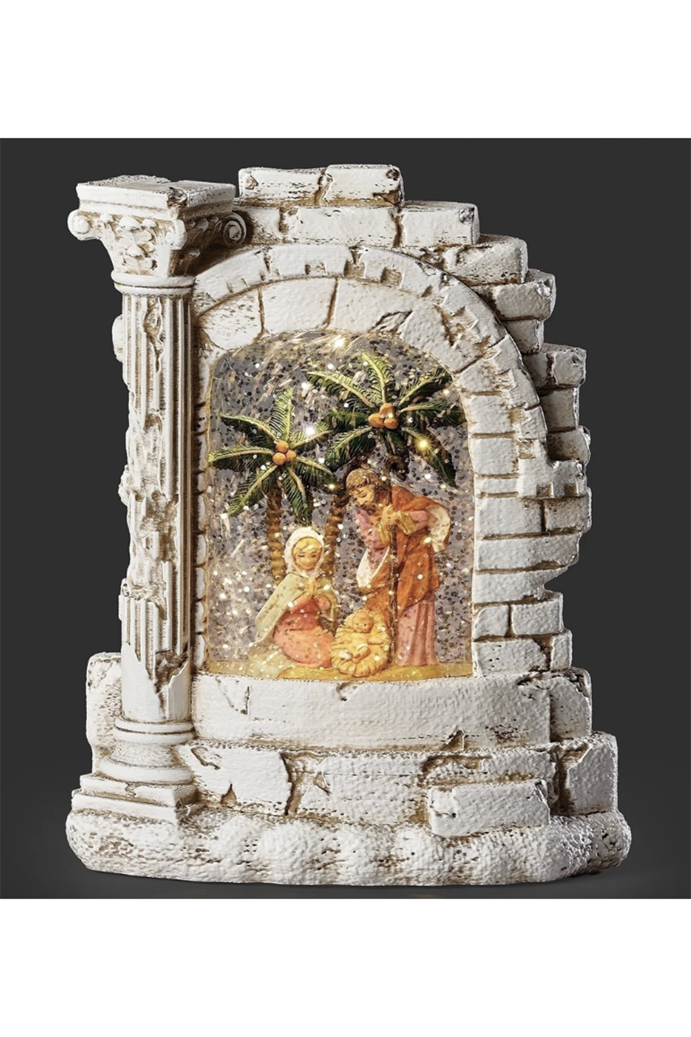 RM Fontanini Lighted Swirl Bethlehem Town Nativity Scene
